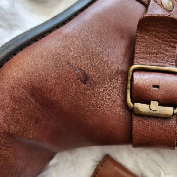 Aldos brown leather riding boots - Picture 15 of 16